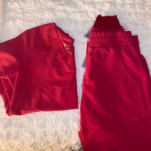 FIGS in Shocking Pink color